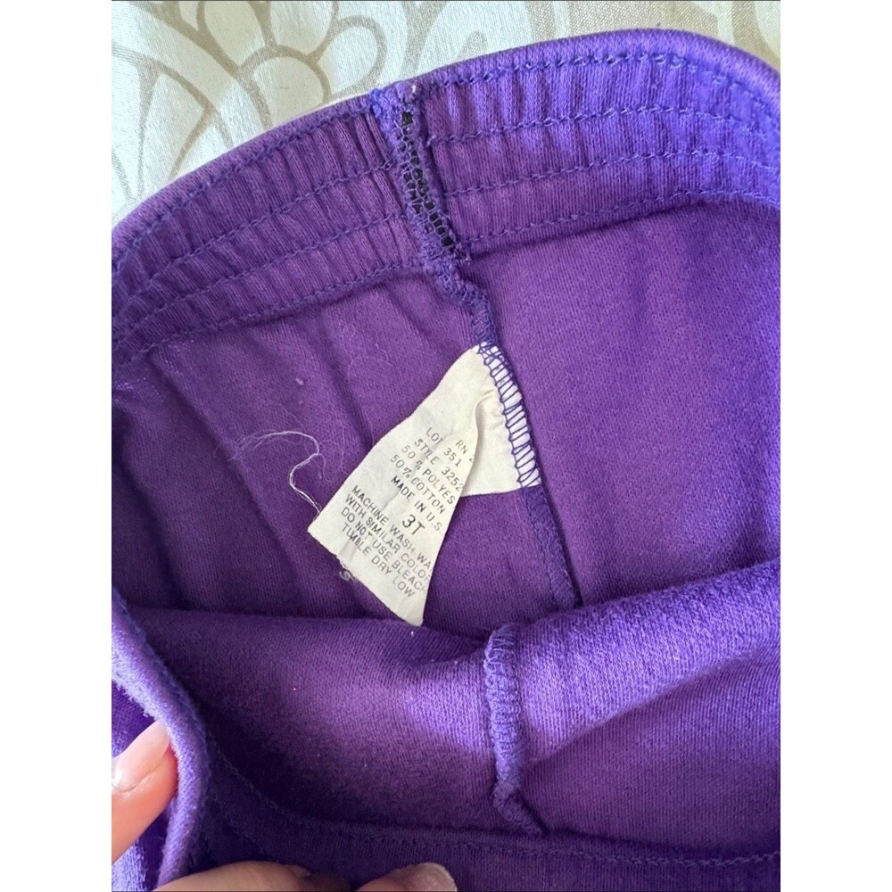 Girls Purple Polka Dot Tunic & Purple Legging Set - Picture 8 of 10